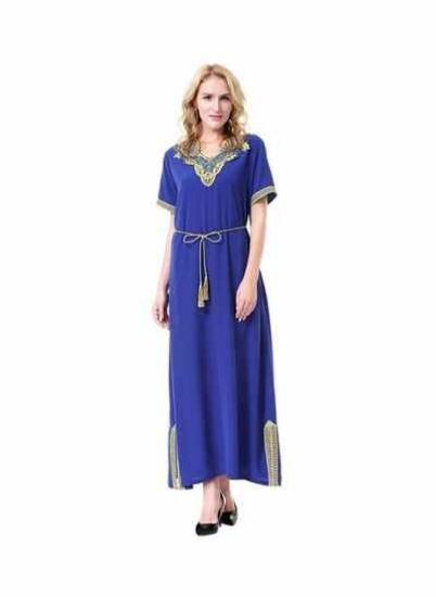 لباس آستین کوتاه پشمی هلویی آبی/نقره ای|پیشنهاد محصول