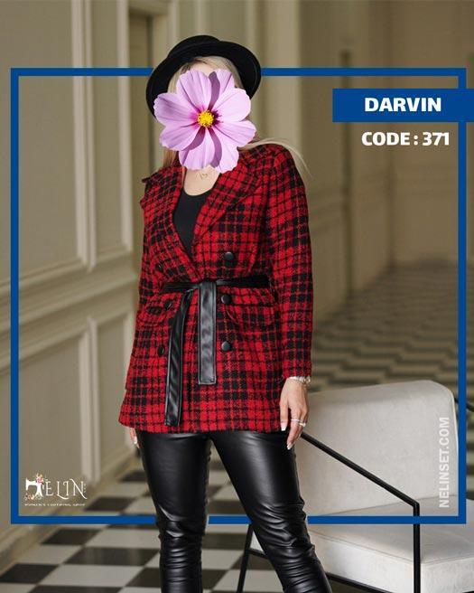 کت پاییزه چهارخانه زنانه مدل داروین جنس چهاخانه پشمی کد 371|پیشنهاد محصول