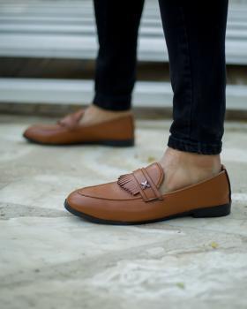 کفش مجلسی مردانه مدل JIMO (عسلی)|پیشنهاد محصول