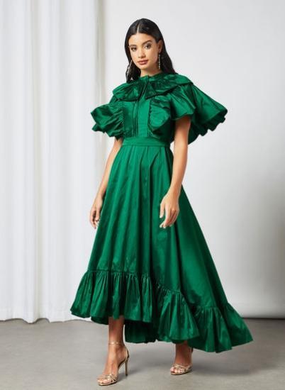 لباس بلند با تن پوشیده شده سبز|پیشنهاد محصول