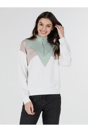 خرید اینترنتی پلیور زنانه سفید برند colin s .CL1062277_Q1.V2_OFW ا Beyaz Kadın Sweatshirt|پیشنهاد محصول