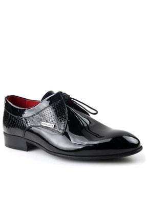 خرید اینترنتی کفش رسمی مردانه سیاه پیر کاردین 120676 ا 120676 Erkek Klasik Deri Rugan Ayakkabı|پیشنهاد محصول