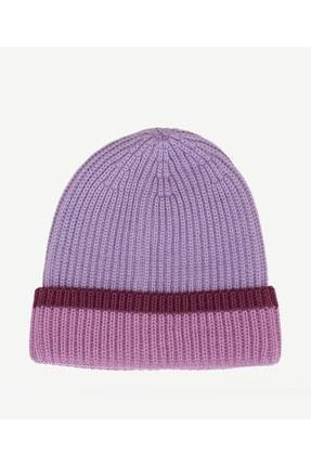 خرید اینترنتی کلاه زمستانی زنانه بنفش یارگیجی 22KKSP6025 ا Çift Renkli Bere|پیشنهاد محصول