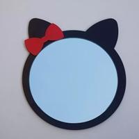 آینه دکوری پایه دار طرح گربه کیتی قطر 20 سانتیمتر|پیشنهاد محصول