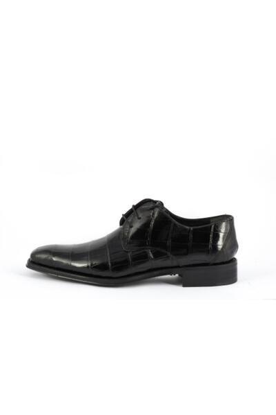 کفش کلاسیک ورنی بند دار مردانه مشکی برند Alberto Vico|پیشنهاد محصول