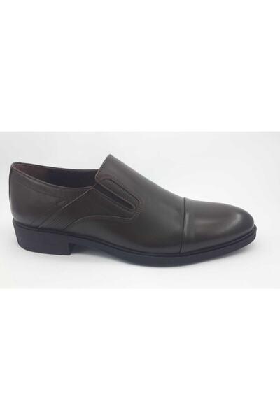 کفش کلاسیک چرم بدون بند پاشنه دار مردانه قهوه ای تیره برند Nevzat ÖgE|پیشنهاد محصول