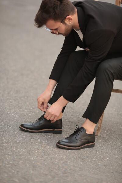 کفش کلاسیک چرم مردانه مشکی برند Oxford|پیشنهاد محصول