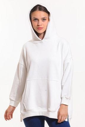 هودی زنانه سفید برند slazenger ST21WK048 ا Paınter Oversize Kadın Sweatshirt Kırık Beyaz|پیشنهاد محصول