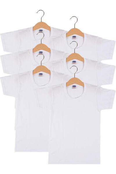 ست 6 عددی زیر پیراهن پسرانه نخی یقه گرد سفید برند BERRAK|پیشنهاد محصول