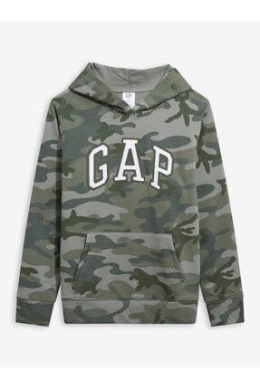 هودی زنانه سبز برند gap 540837 ا Kadın Yeşil Logo Kapüşonlu Sweatshirt|پیشنهاد محصول