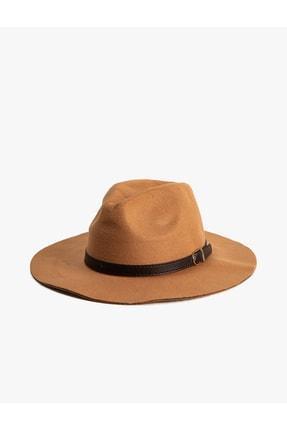 خرید اینترنتی کلاه زنانه قهوه ای کوتون 3WAK40039AA ا Fötr Şapka Toka Detaylı|پیشنهاد محصول