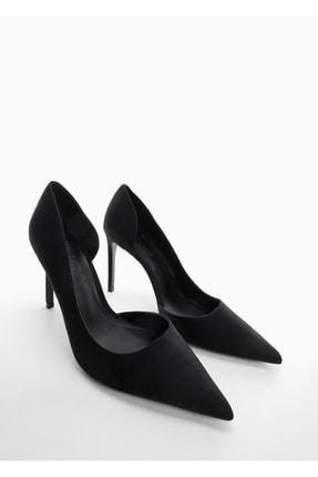 خرید اینترنتی کفش پاشنه دار زنانه سیاه مانگو 47006303 ا Asimetrik Stiletto Ayakkabı|پیشنهاد محصول