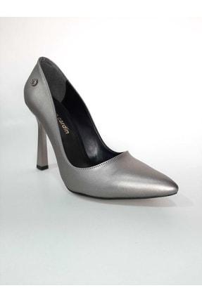 کفش پاشنه دار زنانه طوسی برند pierre cardin Pc-51722 ا Platin Kadeh Topuk Kadın Stiletto|پیشنهاد محصول