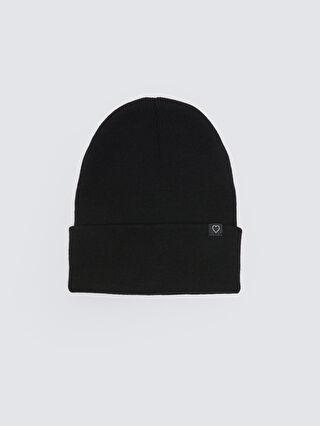 خرید اینترنتی کلاه زمستانی زنانه سیاه السی وایکیکی W2KA02Z8 ا Etiket Detaylı Kadın Triko Bere|پیشنهاد محصول