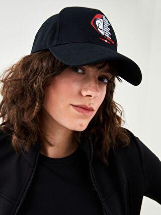 کلاه کپ زنانه سیاه السی وایکیکی W1IJ25Z8 ا La Casa De Papel Lisanslı Kadın Kep Şapka|پیشنهاد محصول