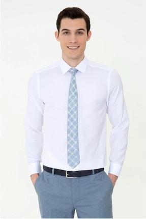 خرید اینترنتی پیراهن آستین بلند مردانه سفید برند pierre cardin 1371651 ا Slim Fit Oxford Gömlek|پیشنهاد محصول