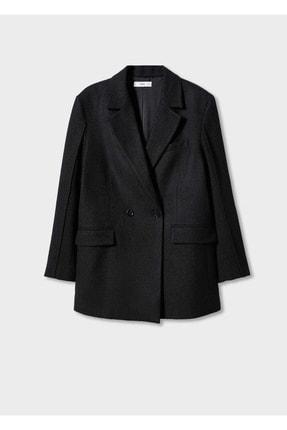 خرید اینترنتی کت زنانه سیاه مانگو 47061298 ا Kalıplı Blazer Ceket|پیشنهاد محصول