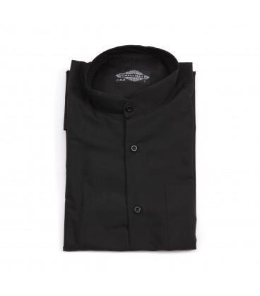 پیراهن مشکی آستین بلند مردانه مدل یقه دیپلمات(700313)|پیشنهاد محصول