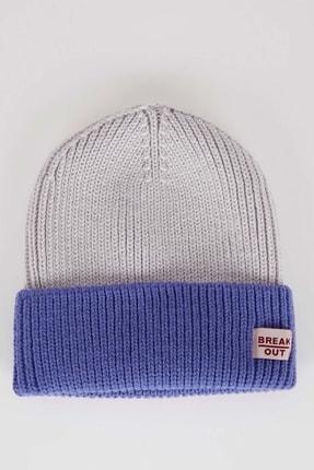خرید اینترنتی کلاه زمستانی زنانه آبی دفکتو W6281AZ22WN ا Kadın Renk Geçişli Triko Bere|پیشنهاد محصول