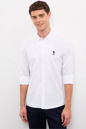 پیراهن آستین بلند مردانه سفید برند us polo assn G081GL004.000.1460554 ا Beyaz Erkek Gömlek|پیشنهاد محصول