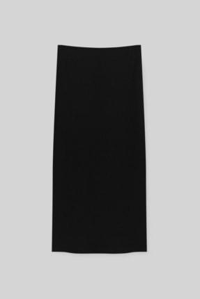 خرید اینترنتی دامن بلند زنانه سیاه برند pull bear 04395322 ا Fitilli Midi Etek|پیشنهاد محصول