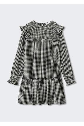 خرید اینترنتی پیراهن روزمره بچه گانه دخترانه سیاه مانگو 37065945 ا Pötikareli Elbise|پیشنهاد محصول