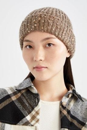 کلاه زمستانی زنانه قهوه ای دیفکتو Y3841AZ22WN ا Kadın Basic Triko Bere|پیشنهاد محصول