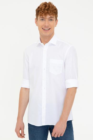 پیراهن مردانه برند پولو ( US POLO ASAN ) مدل پیراهن سفید آستین بلند - کدمحصول 386700|پیشنهاد محصول