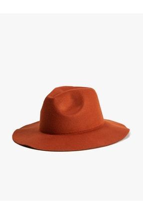 خرید اینترنتی کلاه زنانه نارنجی کوتون 3WAK40042AA ا Basic Fötr Şapka|پیشنهاد محصول
