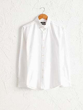 پیراهن آستین بلند مردانه سفید السی وایکیکی 0W2657Z8 ا Slim Fit Uzun Kollu Oxford Gömlek|پیشنهاد محصول