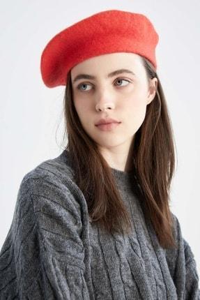 کلاه زنانه قرمز دیفاکتو Y0005AZ22WN ا Kadın Basic Kaşe Bere|پیشنهاد محصول