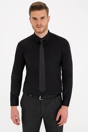 پیراهن آستین بلند مردانه سیاه برند pierre cardin 1242678 ا Siyah Slim Fit Basic Gömlek|پیشنهاد محصول