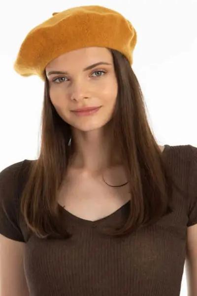 کلاه برت فرانسوی زنانه خردلی|پیشنهاد محصول