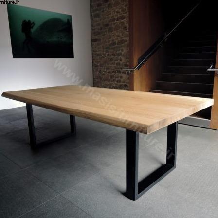 میز ناهارخوری چوب و آهن مدل DT207|پیشنهاد محصول