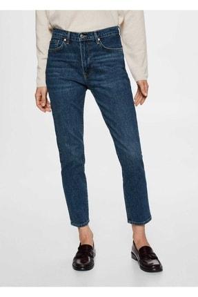خرید اینترنتی شلوار جین زنانه آبی مانگو 47042536 ا Kadın Mavi Jeans|پیشنهاد محصول