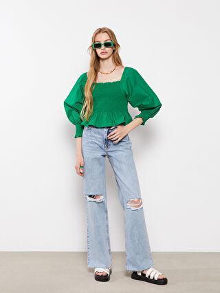شلوار جین زنانه آبی برند XSIDE S2KY79Z8 ا Wideleg Desenli Cep Detaylı Kadın Jean Pantolon|پیشنهاد محصول