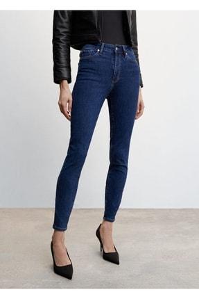 خرید اینترنتی شلوار جین زنانه آبی مانگو 47000154 ا Yüksek Bel Skinny Jean|پیشنهاد محصول