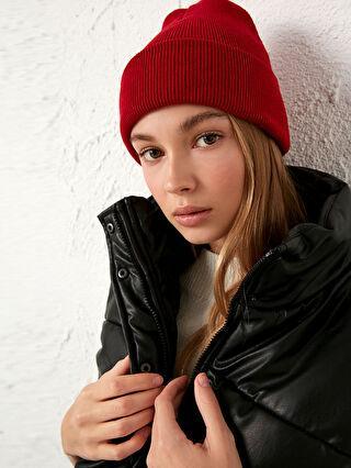 خرید اینترنتی کلاه زمستانی زنانه قرمز السی وایکیکی 0W4232Z8 ا Kadın Triko Bere|پیشنهاد محصول