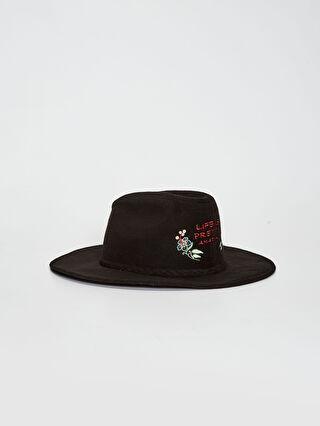 خرید اینترنتی کلاه زنانه سیاه السی وایکیکی S13178Z8 ا Kadın Nakışlı Fört Şapka|پیشنهاد محصول