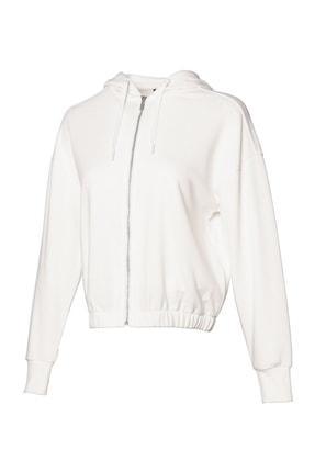 سوییشرت زنانه سفید برند hummel 5002916318 ا Kırık Beyaz Kadın Zip Ceket 921528-9003 Hmlmonegras Zıp Hoodıe|پیشنهاد محصول
