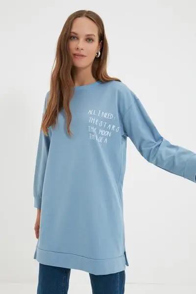 دورس بلند زنانه آبی برند Trendyol Modest|پیشنهاد محصول