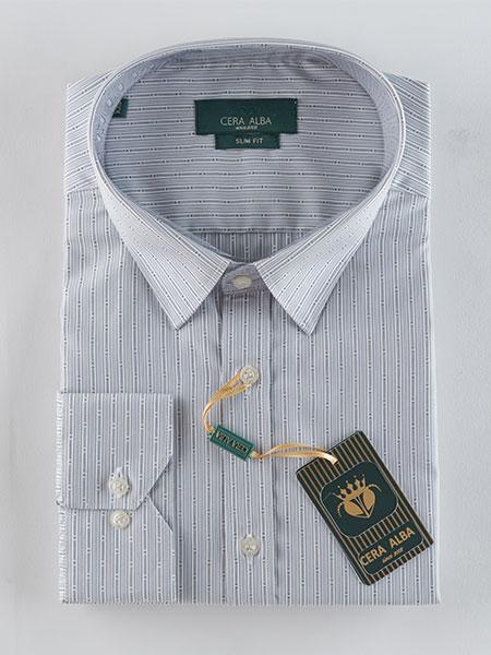 پیراهن اسلیم فیت مردانه نخی کلاسیک مدل 0214 طوسی L سراآلبا|پیشنهاد محصول