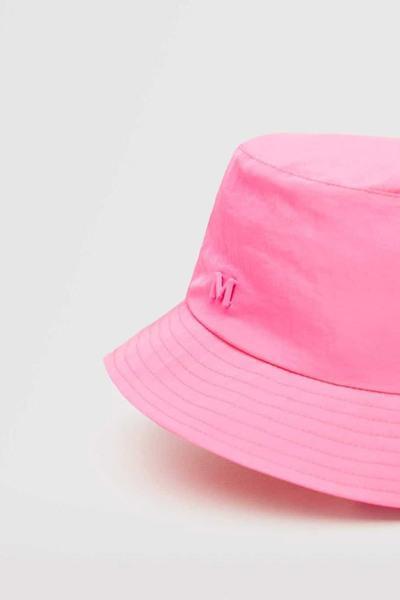 کلاه زنانه طرح دار صورتی برند MANGO|پیشنهاد محصول