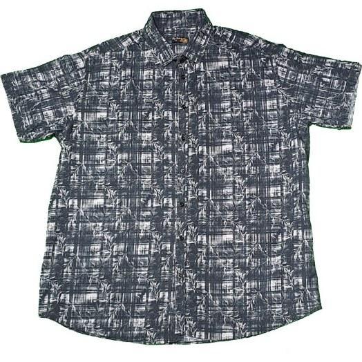 پیراهن آستین کوتاه طرح هاوایی مدل برگ سیاه|پیشنهاد محصول