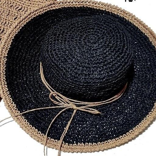 کلاه تابستونی دو رنگ رافیا|پیشنهاد محصول