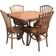 میز و صندلی ناهار خوری اسپرسان چوب مدل z07 - قهوه ای روشن|پیشنهاد محصول