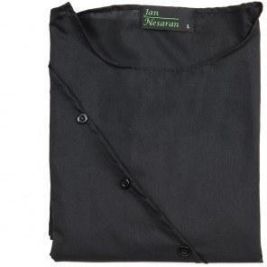 پیراهن مشکی آستین بلند یقه گرد طرح دکمه کج (700316)|پیشنهاد محصول