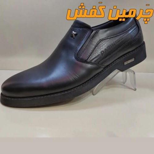 کفش تمام چرم مردانه مجلسی بدون بند مدل پازین کد 18007|پیشنهاد محصول