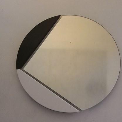 آینه گرد دکوراتیو مدرن-مشکی سفید|پیشنهاد محصول