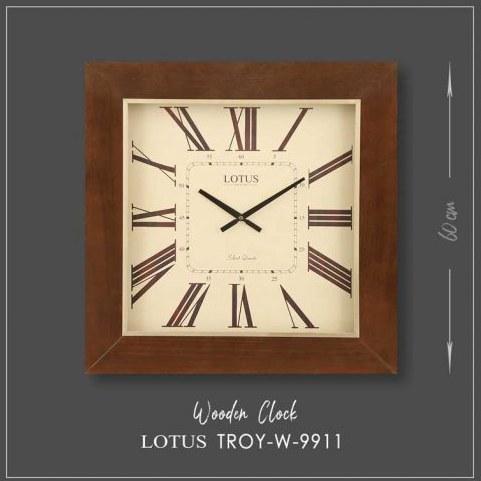 ساعت دیواری چوبی لوتوس مدل TROY کد W-9911|پیشنهاد محصول